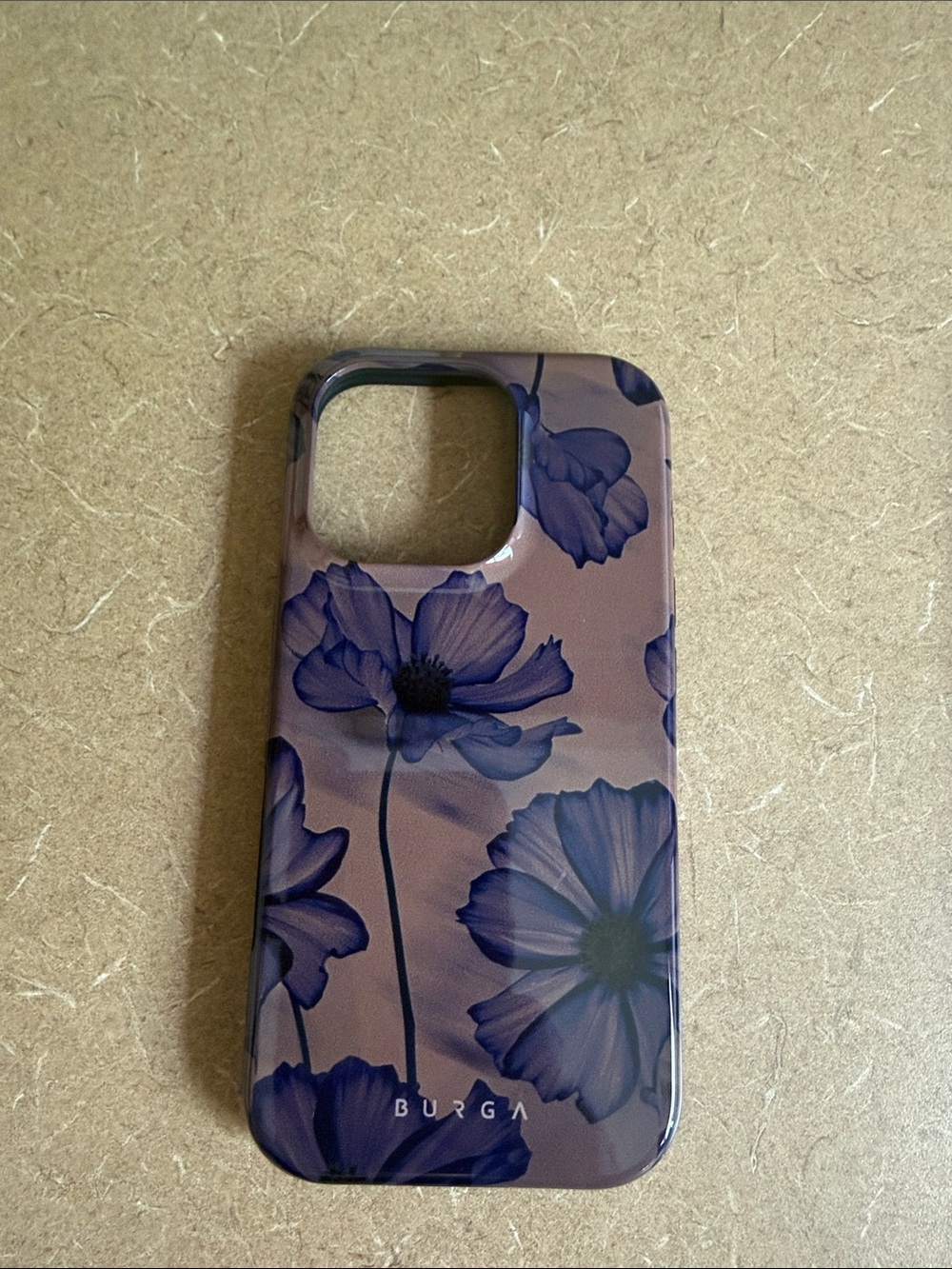 Burga Purple Floral Protective Phone Case - Purple